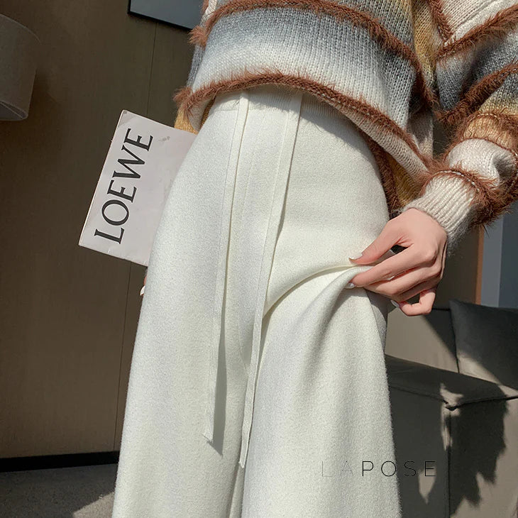 Avarie Cozy Wide-Leg Pants