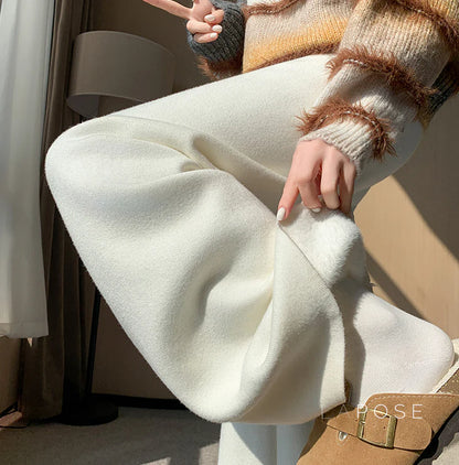 Avarie Cozy Wide-Leg Pants