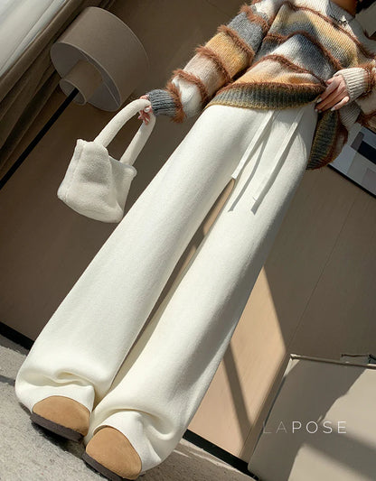 Avarie Cozy Wide-Leg Pants