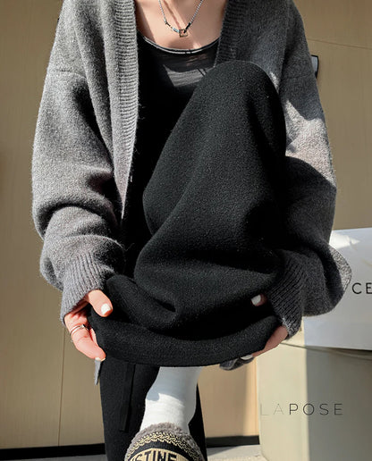 Avarie Cozy Wide-Leg Pants