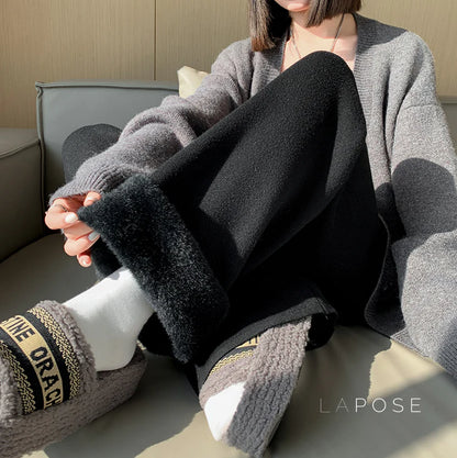 Avarie Cozy Wide-Leg Pants