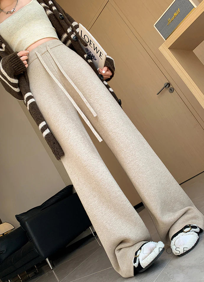 Avarie Cozy Wide-Leg Pants