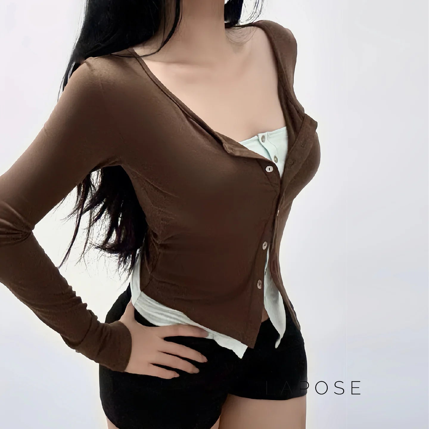 Avary Patchwork Faux Layer Top
