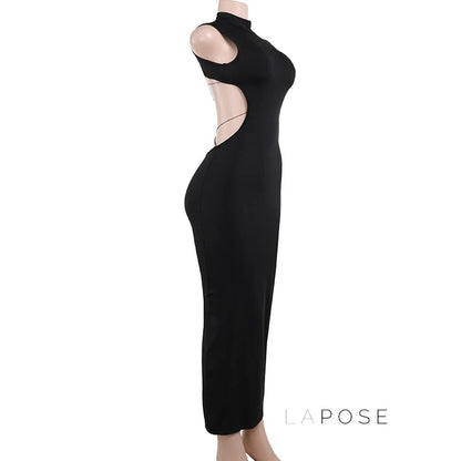 Aviva Backless Lace-Up Dress