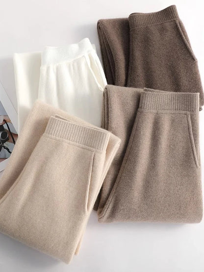 Ayana Cozy Knit Straight-Leg Pants