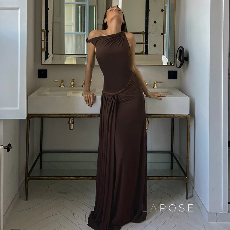 Azalia Twisted Draped Dress