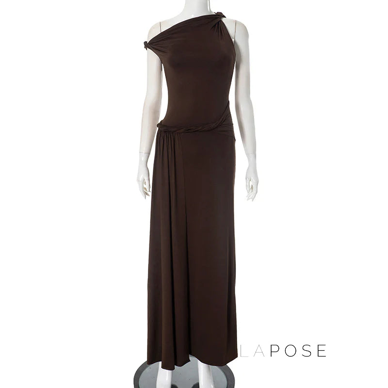 Azalia Twisted Draped Dress