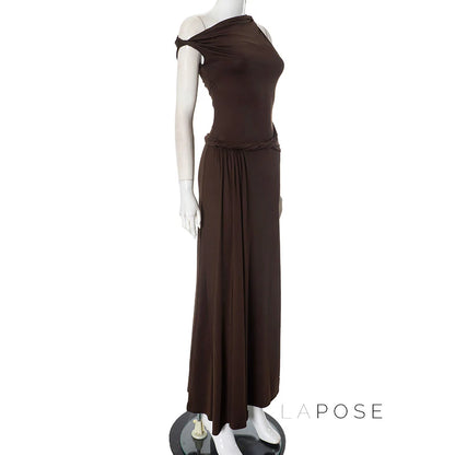 Azalia Twisted Draped Dress