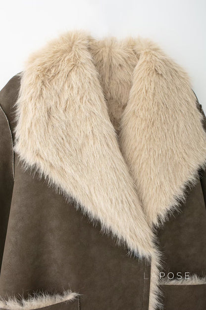 Azlyn Reversible Faux Fur Coat