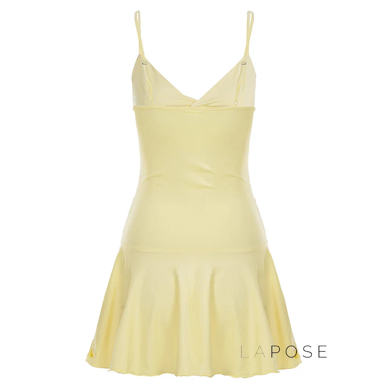 Blakelee Pleated Strappy Mini Dress