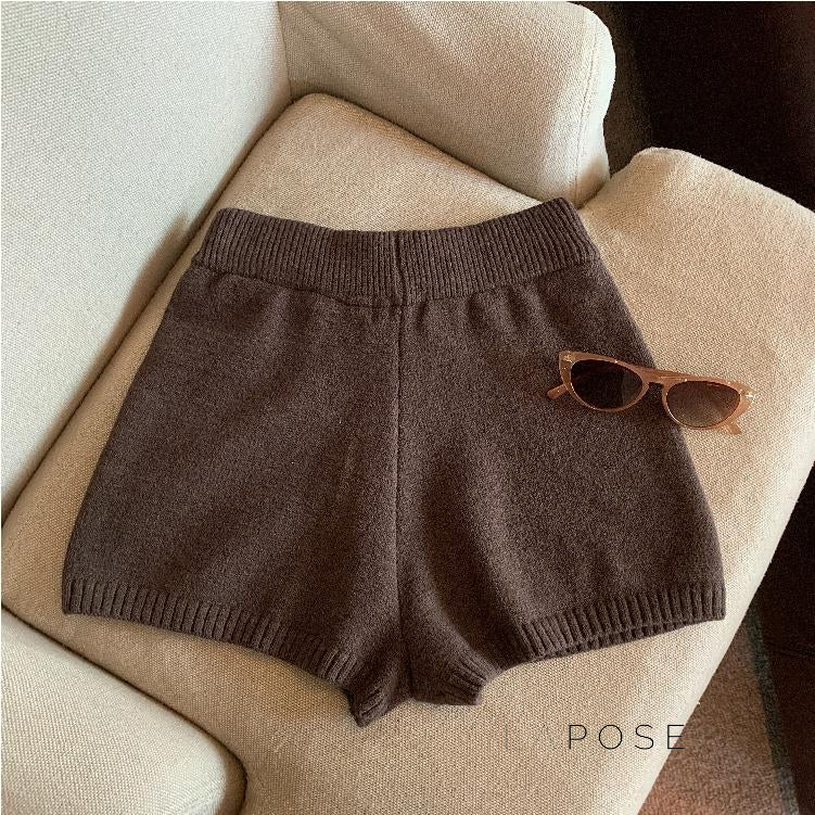 Bria Knit Wide-Leg Shorts