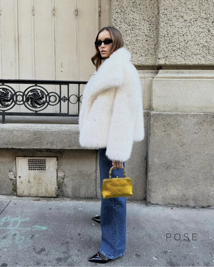 Brisa Plush Faux Fur Coat