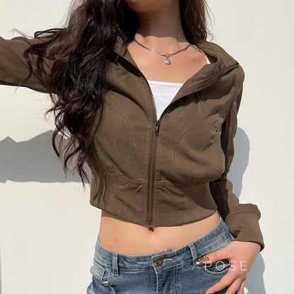 Carlynn Striped Bomber Jacket