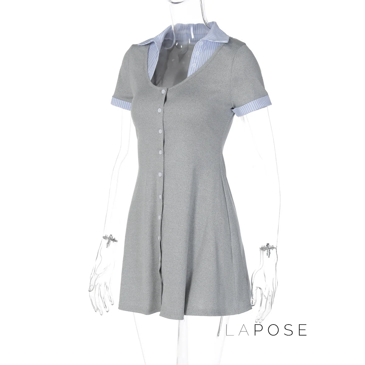 Carmyn Polo Patchwork Mini Dress