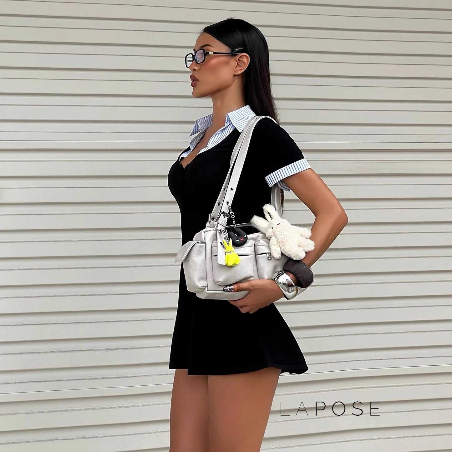 Carmyn Polo Patchwork Mini Dress