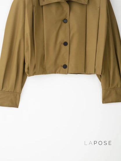 Cierra Pleated Cropped Windbreaker
