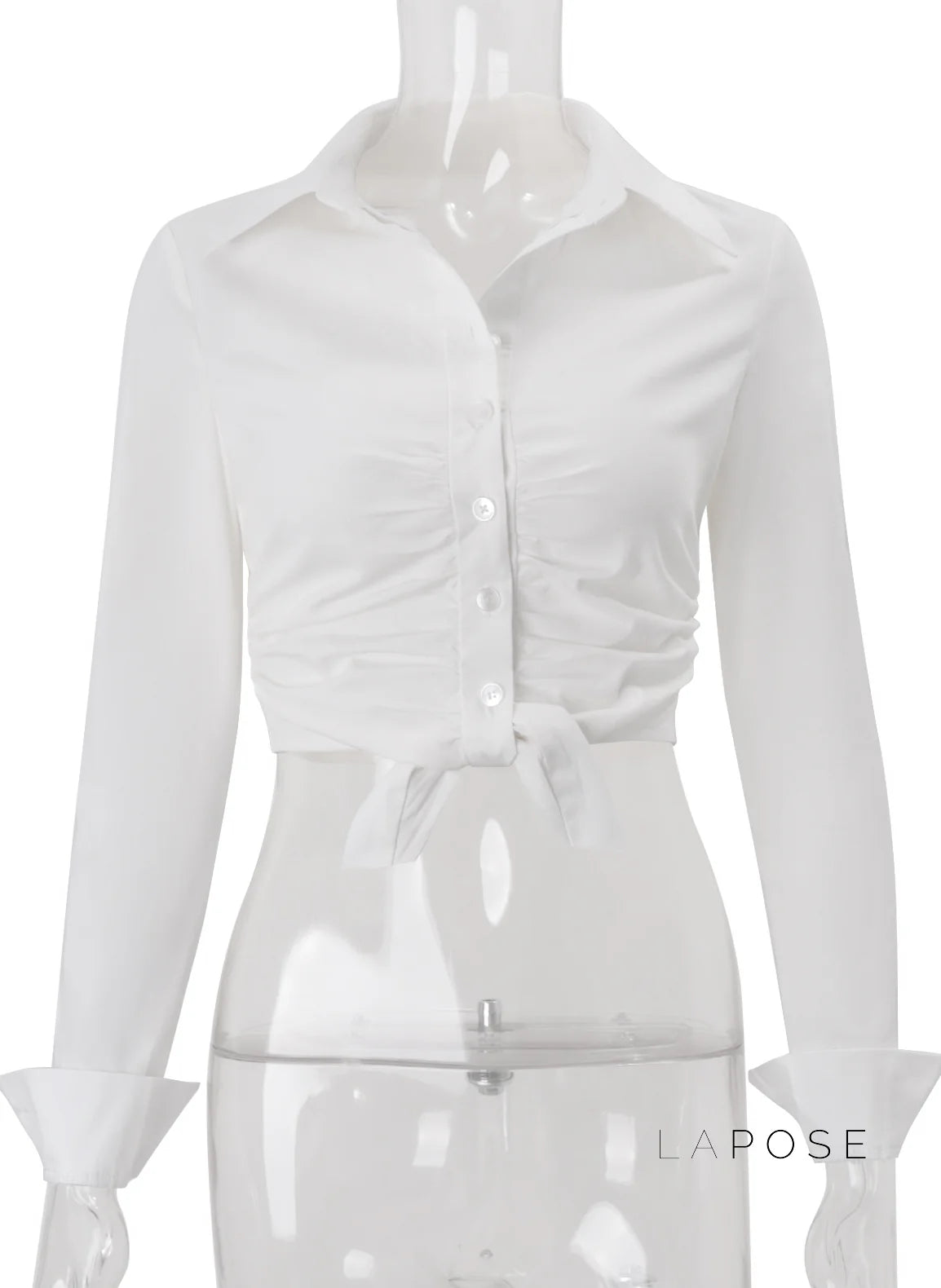 Clarke Tie-Front Crop Top