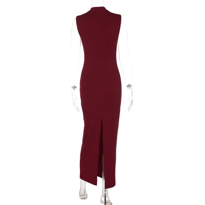 Cut-out Slit Maxi Dress