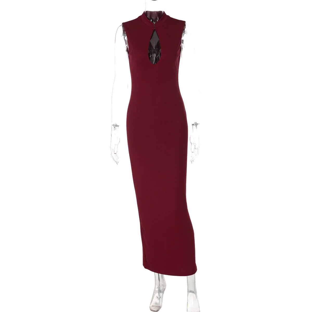Cut-out Slit Maxi Dress