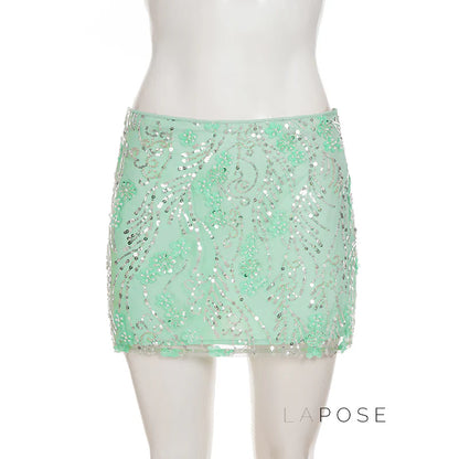 Dakoda Star Sequin Mini Skirt