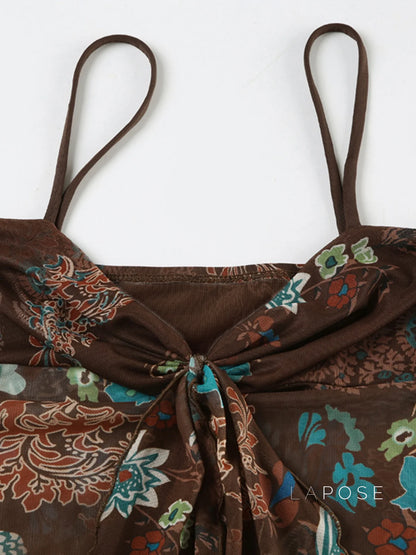 Denali Paisley Ruched Camisole