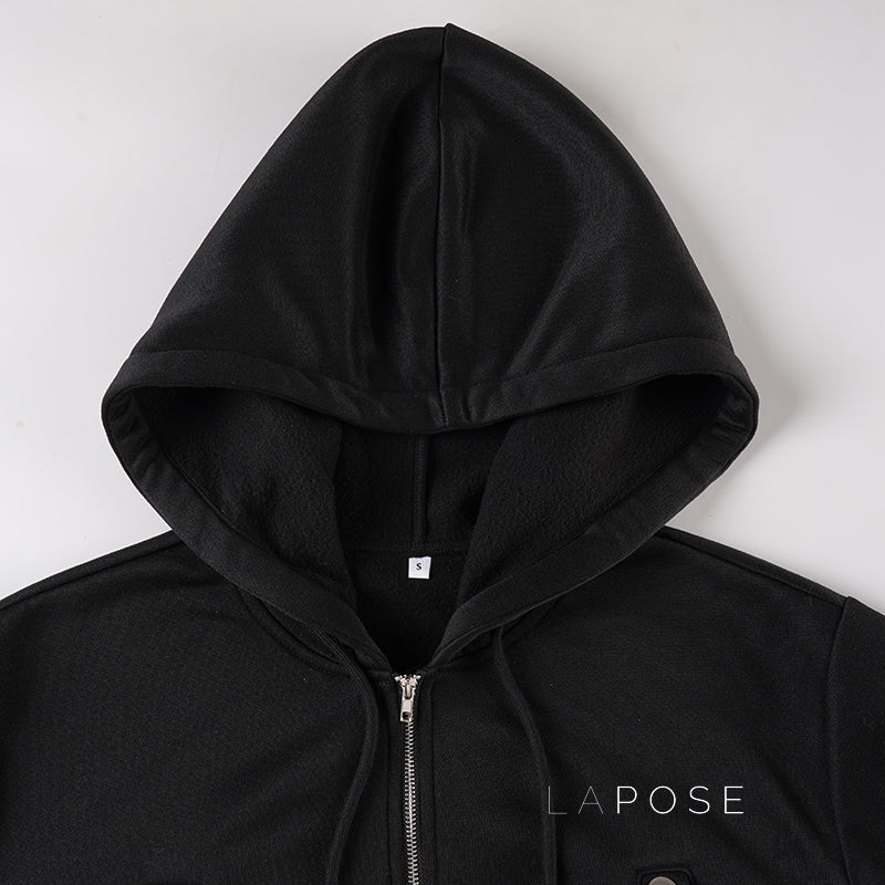 Dhanvi Slim Fit Zip Hoodie