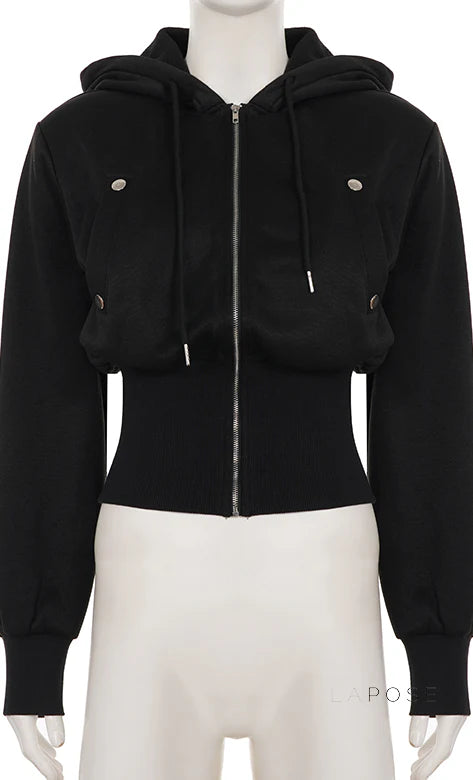 Dhanvi Slim Fit Zip Hoodie