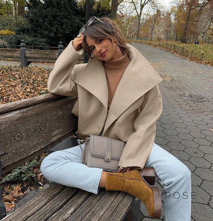 Edna Double-Breasted Wool Coat