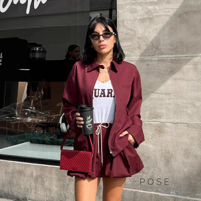 Eliza Collared Bomber Jacket