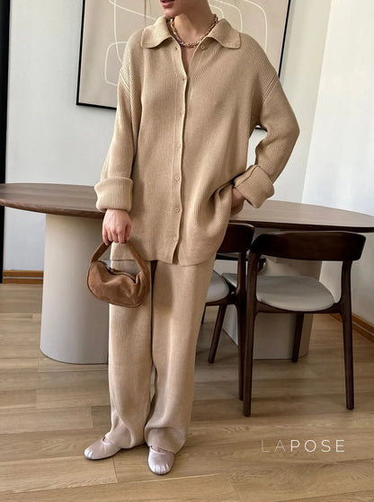 Elliana Lapel Lounge Set