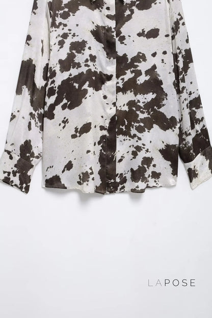 Ellinor Loose Animal Print Shirt