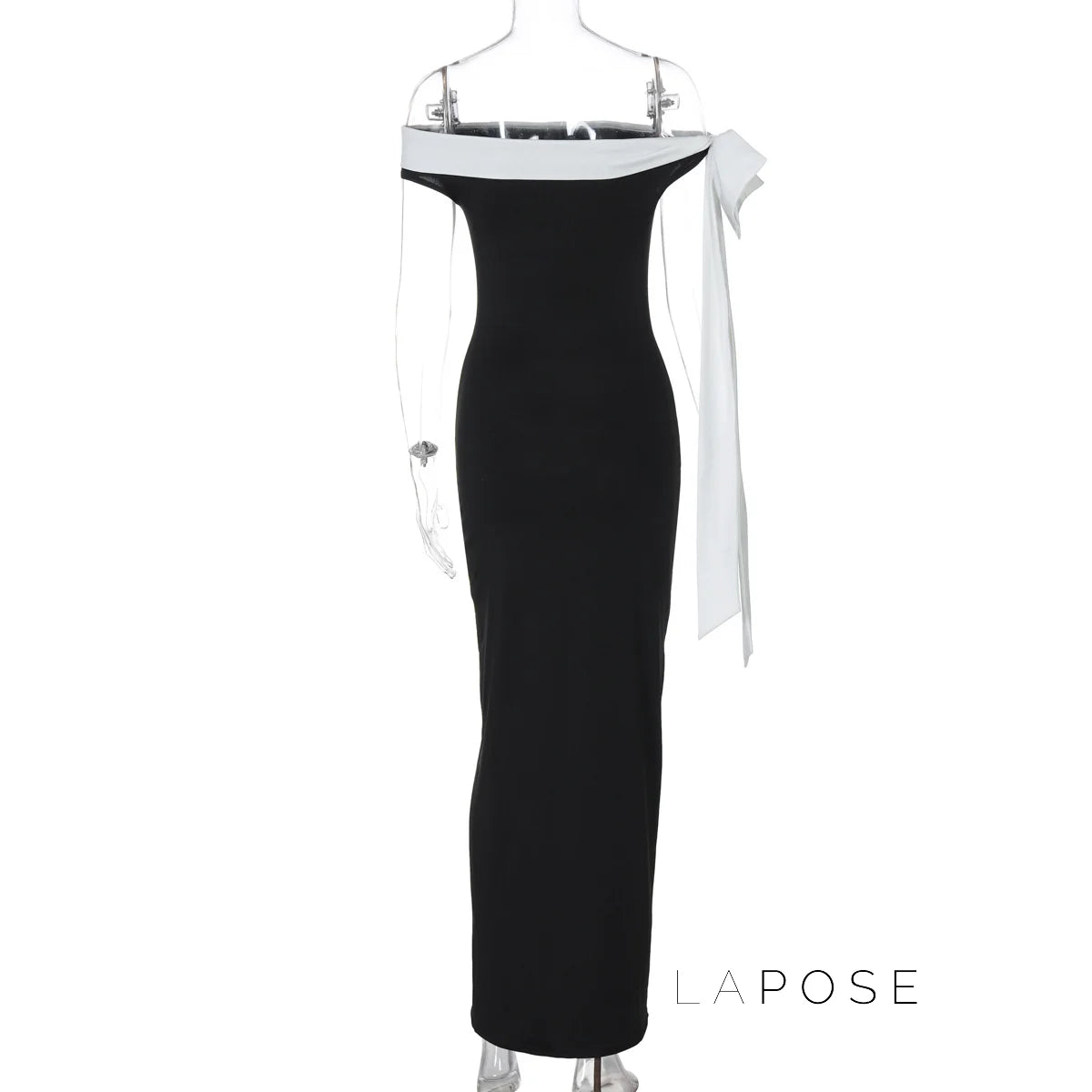 Elyanna Off Shoulder Bow Maxi Dress