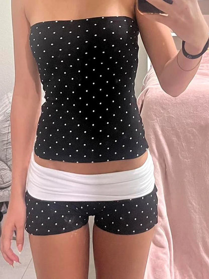 Emryn Polka Dot Shorts Set
