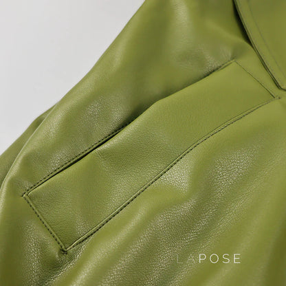 Evie Oversize Leather Jacket