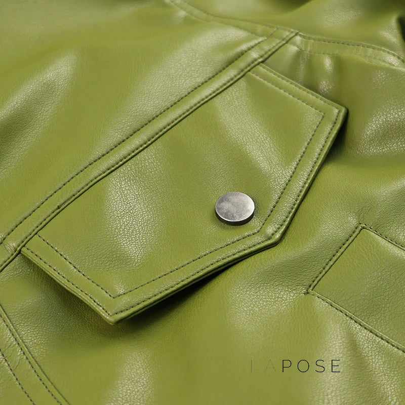 Evie Oversize Leather Jacket