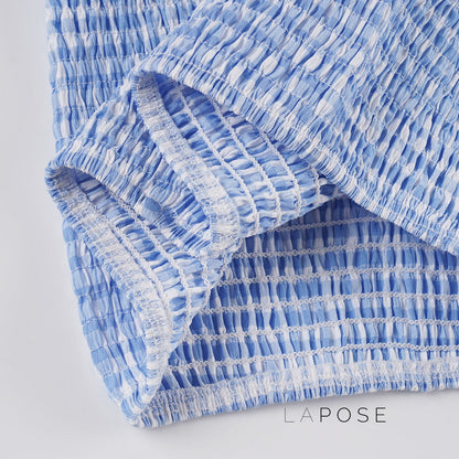 Farryn Scalloped Plaid Shorts