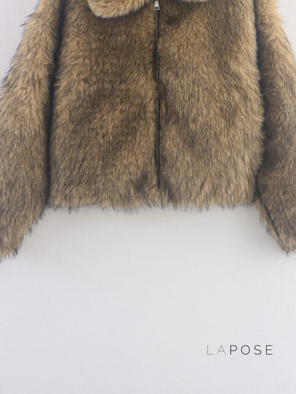 Fernanda Faux Shearling Bomber Jacket
