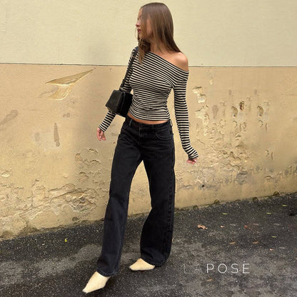 Filomena Off-Shoulder Striped Top