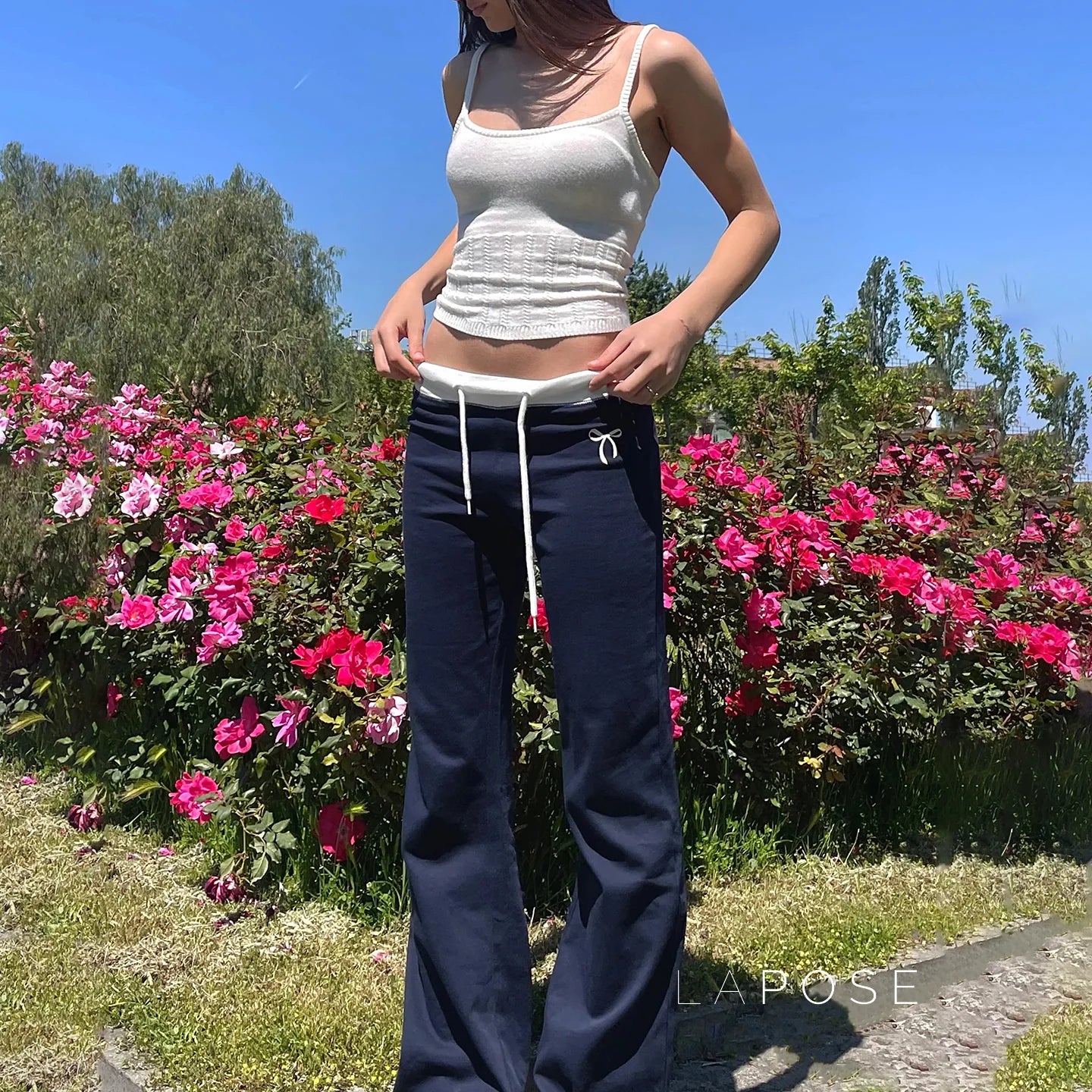 Graylynn Bow Print Pants
