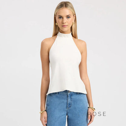 Gwyneth Backless Halter Top