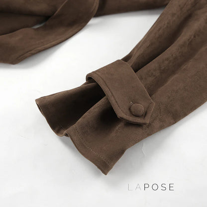 Hareem Suede Double-Breasted Jacket