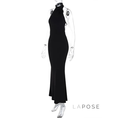 Iliana Halter Backless Maxi Dress