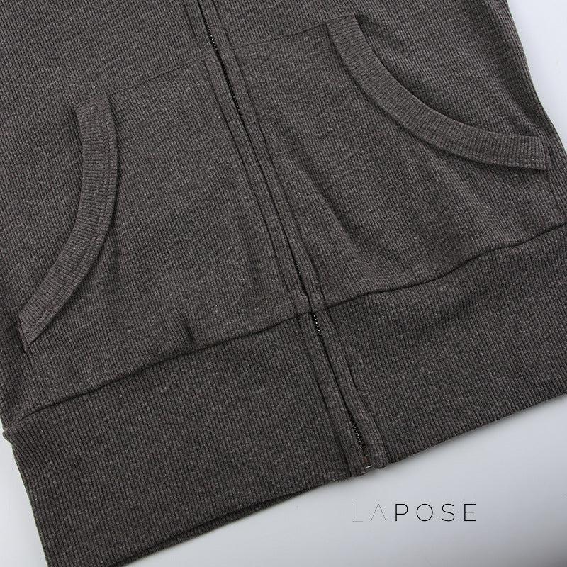 Isabel Knitted Zip Hoodie