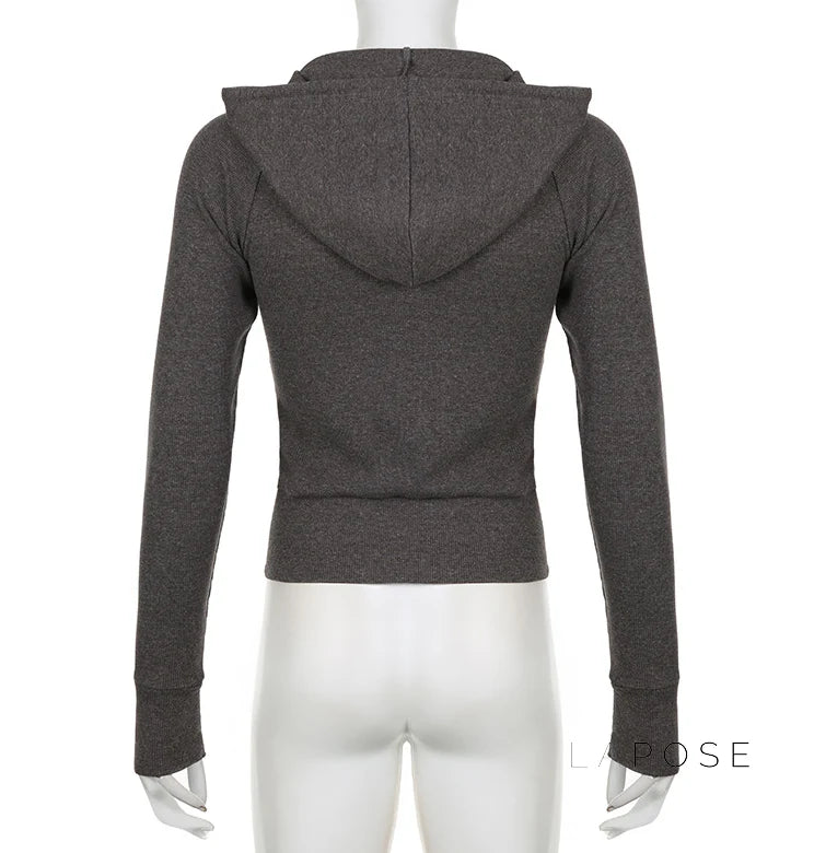 Isabel Knitted Zip Hoodie