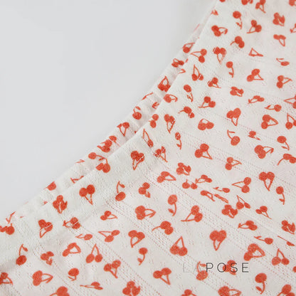 Jaycie Cherry Print Lounge Set