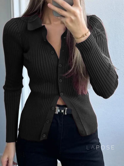 Jessalynn Knit Polo Top