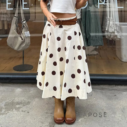 Jett Polka Dot Midi Skirt