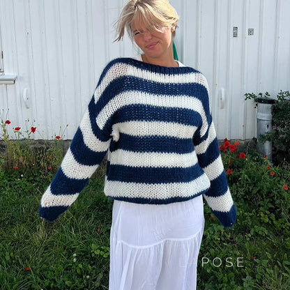 Johannah Striped Knit Sweater