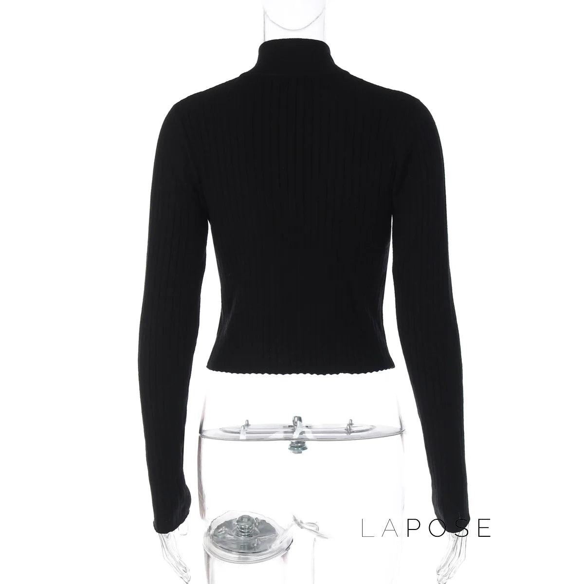 Kacy Contrast Zipper Knit Top