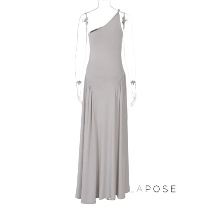 Kamoni One-Shoulder Ruched Maxi Dress